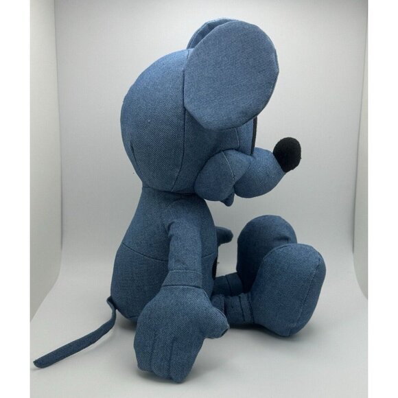 Mickey Mouse Disney X AE American Eagle Blue Denim Special Edition Plush 13" - Picture 7 of 11